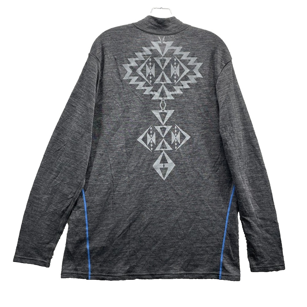 Pendleton Merino Wool Blend Pullover Men XL Base Layer Southwestern Running Hike